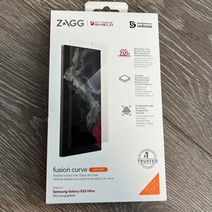 ZAGG Samsung Galaxy S22 Ultra Glass Fusion+ Screen Protector with Anti-Microbial